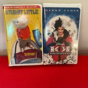 Stuart Little and 101 Dalmatians VHS Tapes